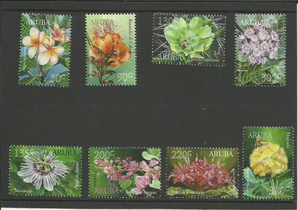 Aruba 2017 Flora bloemen flowers 959-966 postris-mnh
