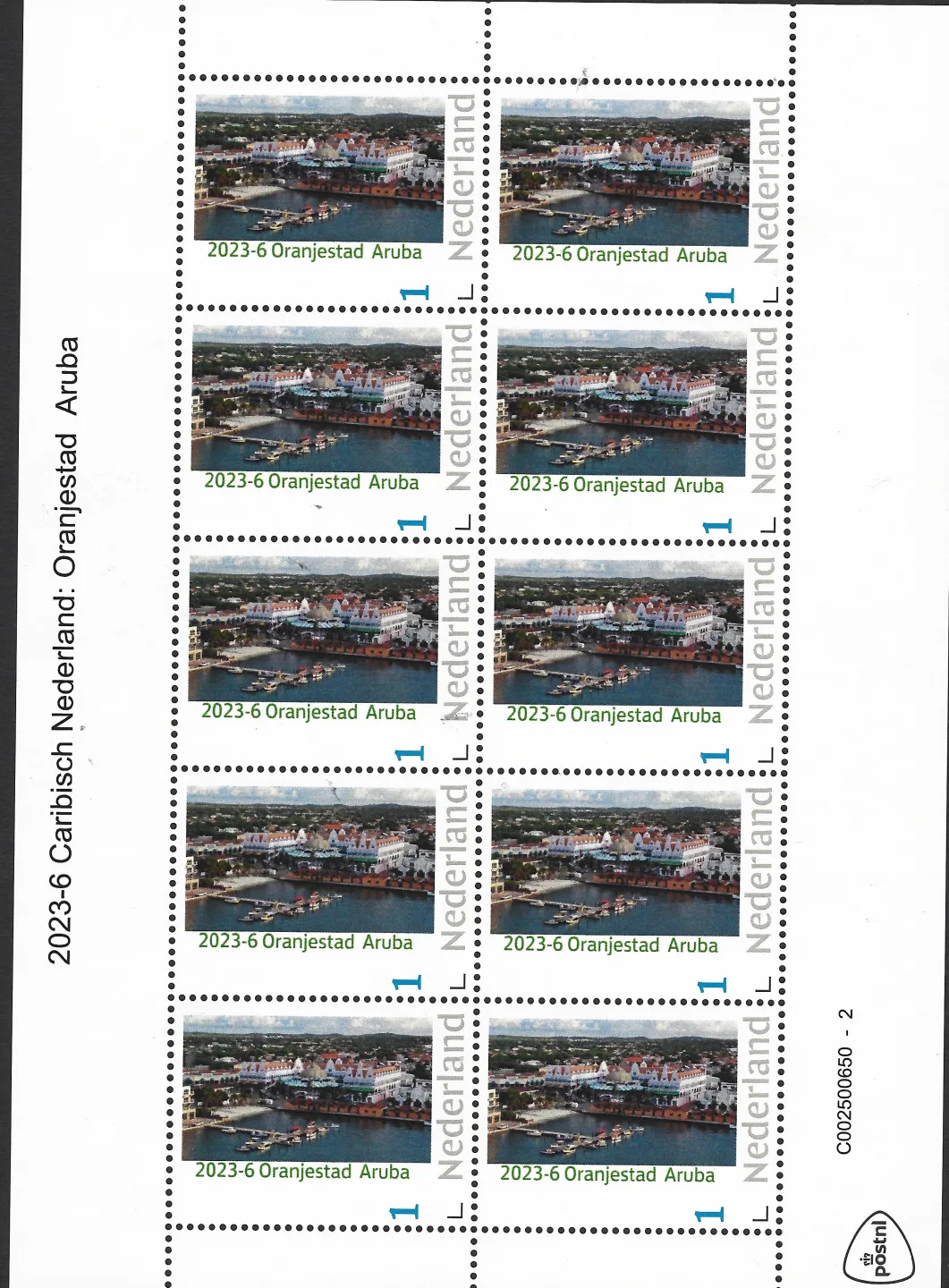 Niederlande 2023 Karibische Niederlande Aruba Oranjestad Bogen postfrisch