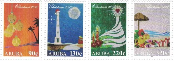 Aruba 2017 Christmas 967-970 MNH