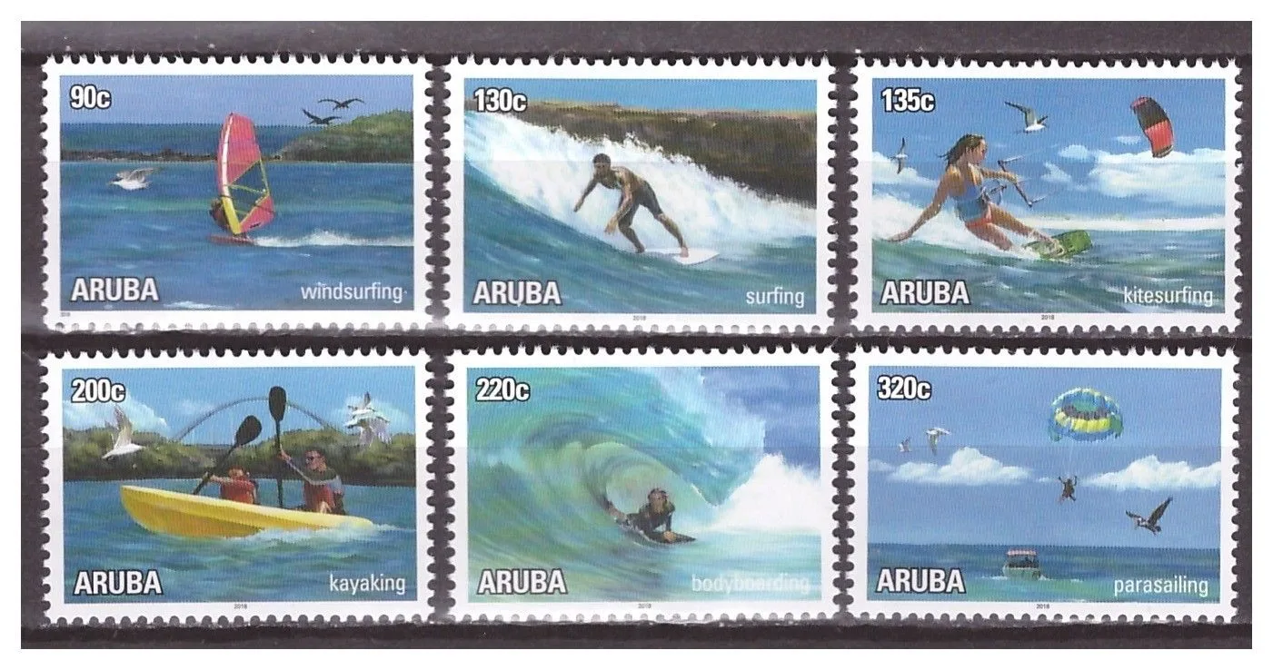 Aruba 2018 Watersportzegel postfris/mnh