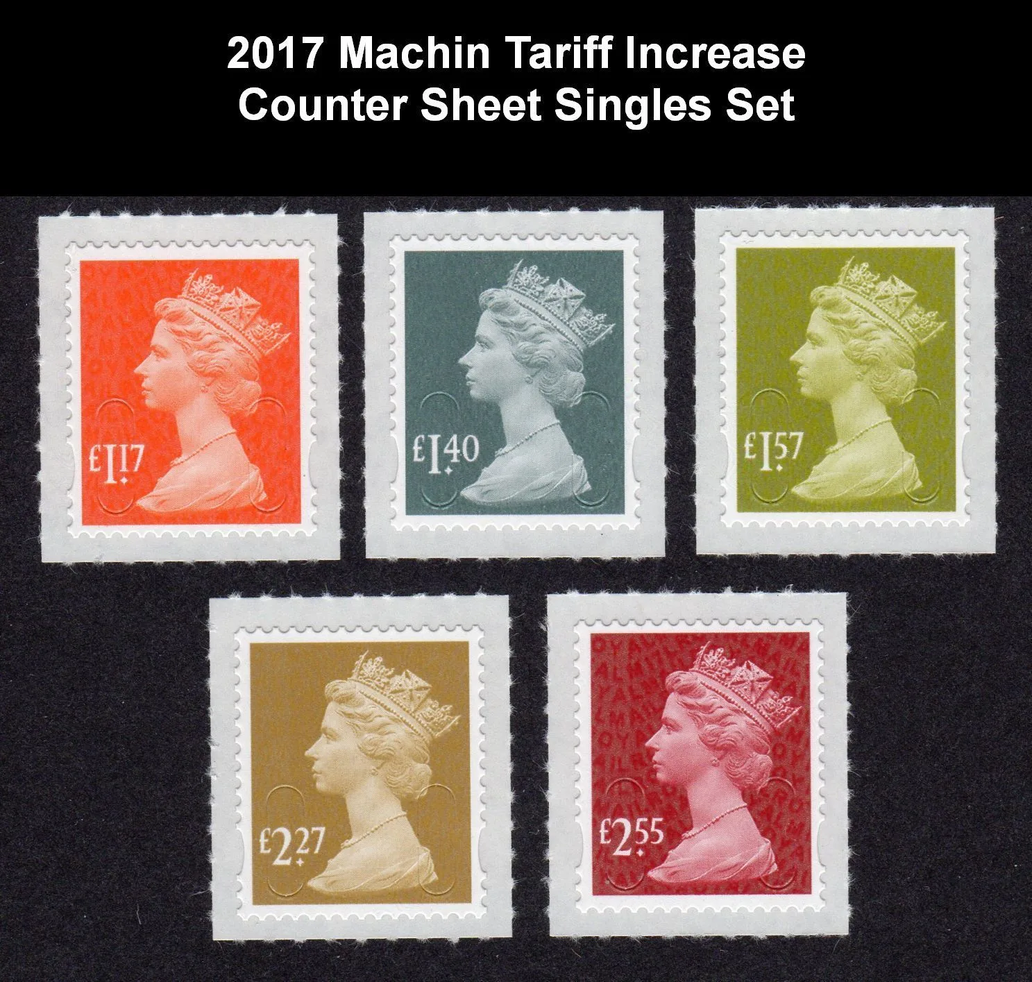 Gr. Britain 2017 Timbres-poste Machines nouvelles valeurs neuf
