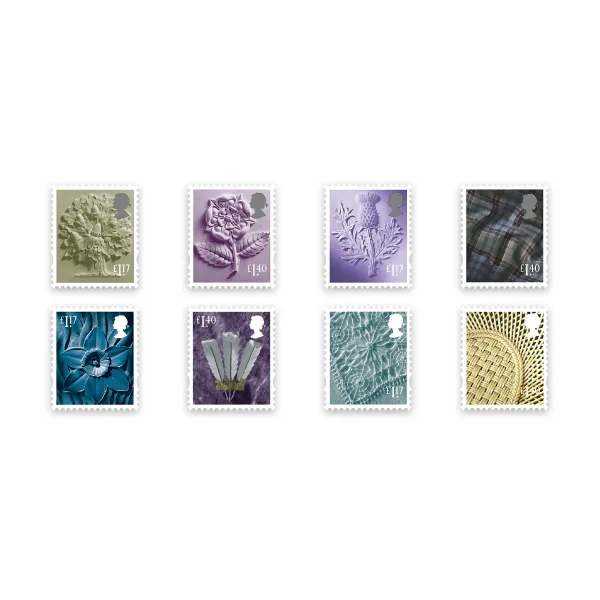 Gr. Britain 2017 Timbres de franchise régionaux nouvelles valeurs postfris/mnh