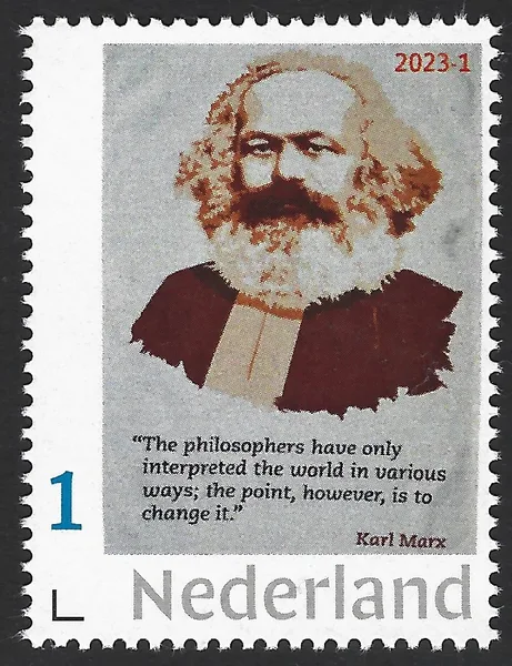 Nederland 2023-1 Karl Marx: Filosoof postfris/mnh
