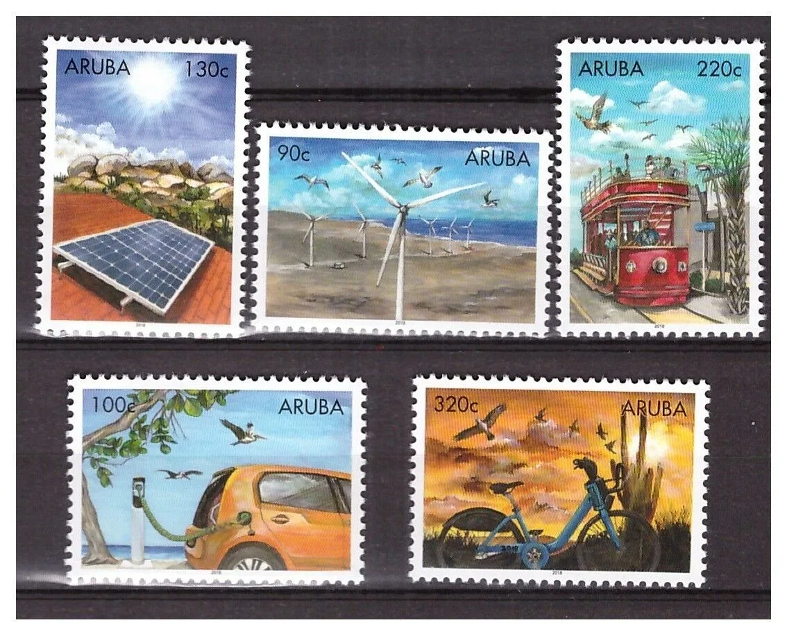 Aruba 2018 Sustainable Energy 999-1003 MNH