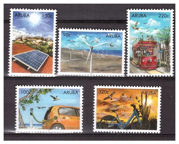 Aruba 2018 Duurzame energie 999-1003 postfris/mnh