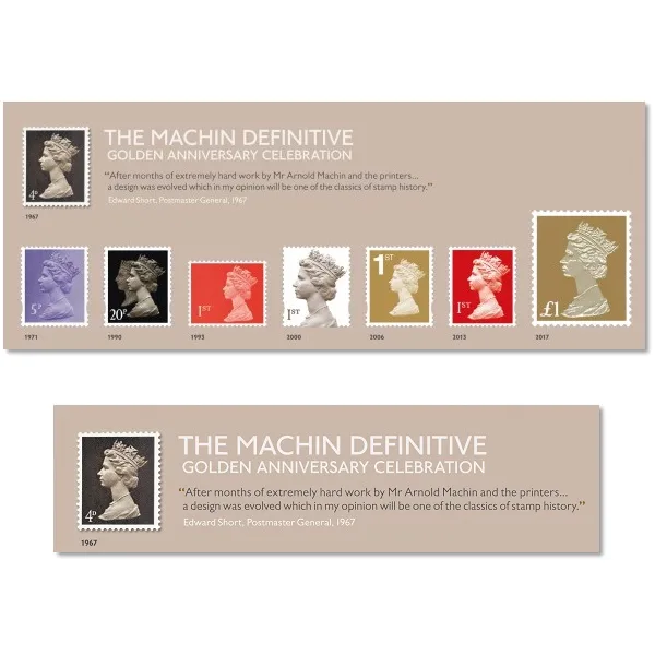 Gr. Britain 2017 Golden anniversary Machins bloc-feuillet postfris/mnh