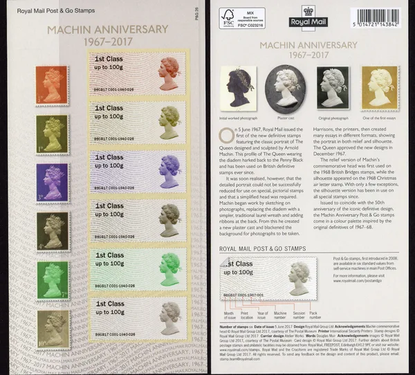 Gr. Britain 2017 Machins 50yrs Post & Go postfris/mnh