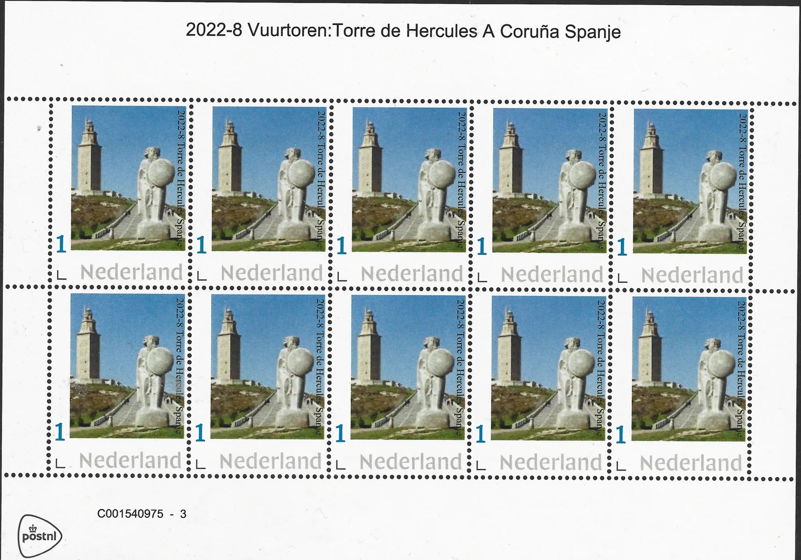 Niederlande 2022-8 Leuchtturm Türme des Herkules Spanien Bogen postfrisch/ungebraucht