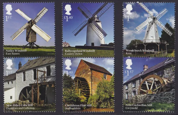 Gr. Britain 2017 Water- en Windmolens Water- and windmills postfris/mnh