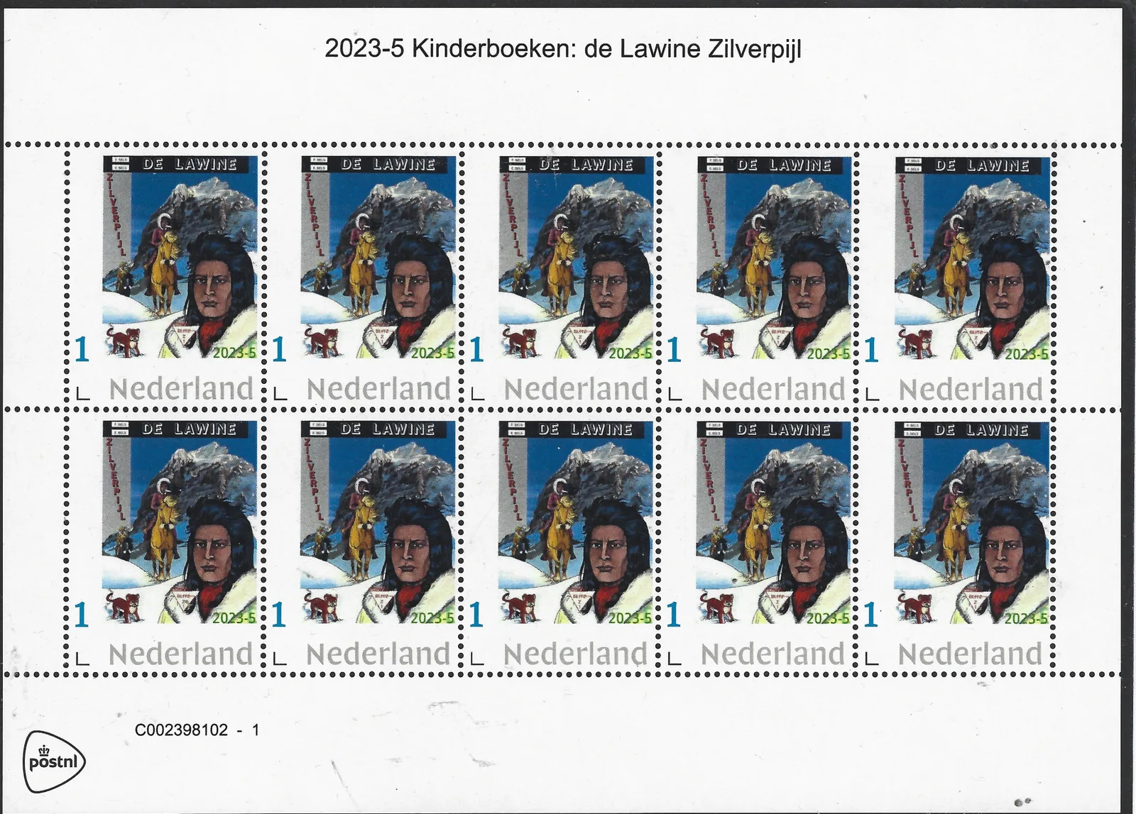 Niederlande 2023-5 Kinderböcher - Bergwerk Silberpfeil Bogen postfrisch/ungebraucht