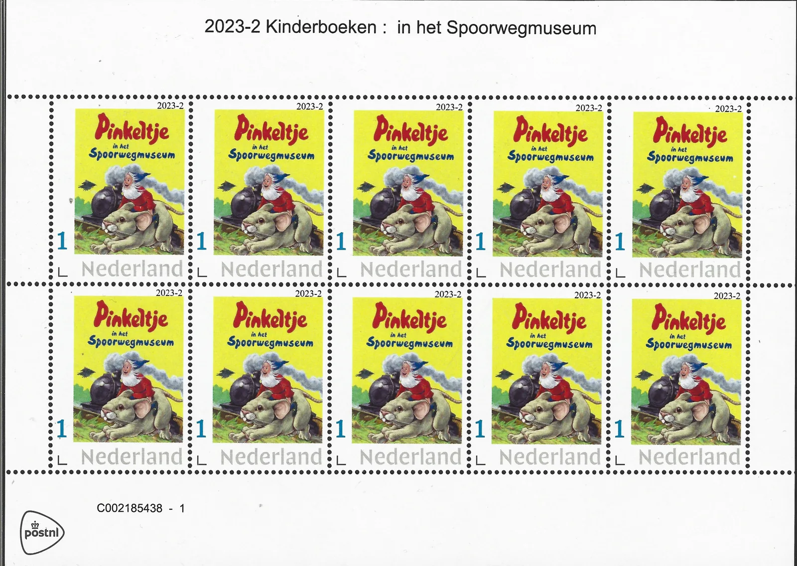 Niederlande 2023-6 Kinderbücher; Pinkeltje in Fryslan Bogen-Sheetlet postfrisch/mnh