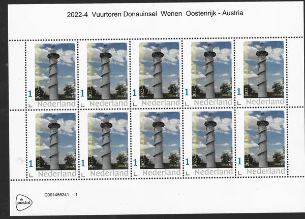 Netherlands 2022-4 Lighthouse Danube Island Austria sheet MNH