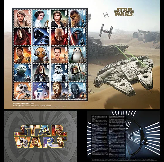 Gr. Britain 2017 Star wars Aliens & Droids ultimate starwars COLLECTORSHEET postfris/mnh