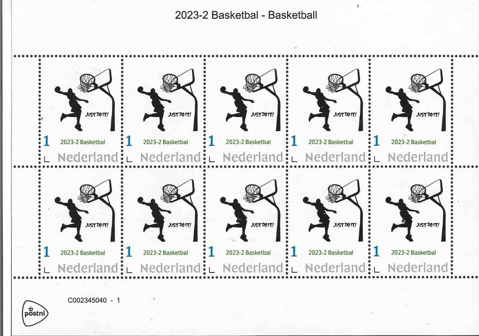 Niederlande 2023-2 Basketball Markenheftchen postfrisch/mnh