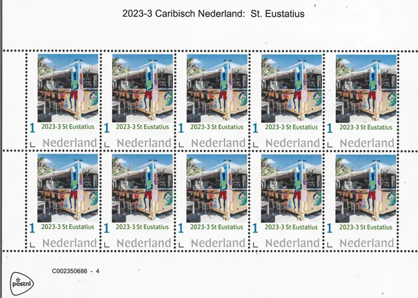 Nederland 2023-3 Caribisch Nederland St. Eustatius vel-sheetlet postfris-mnh