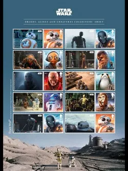 Gr. Britain 2017 Star wars Mars Collectorsheet postfris/mnh