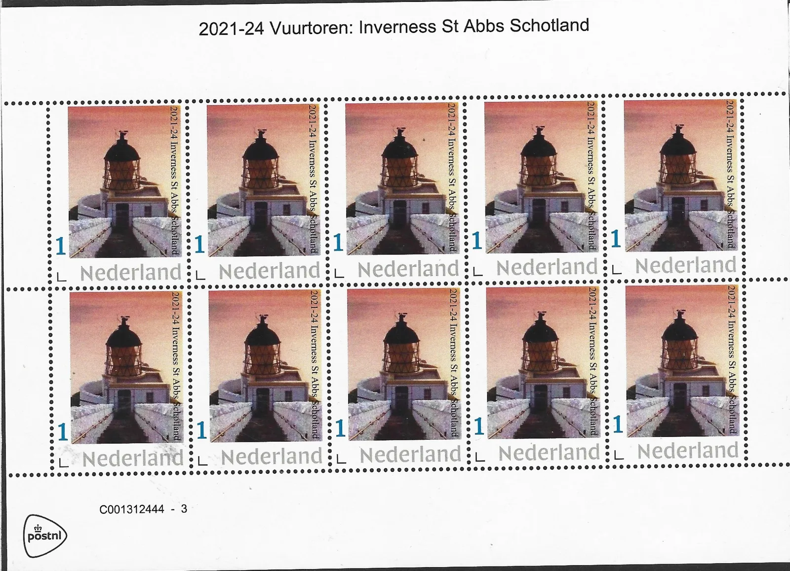 Niederlande 2021-24 Leuchtturm Iverness St Abbs Schottland Bogen postfrisch/mnh