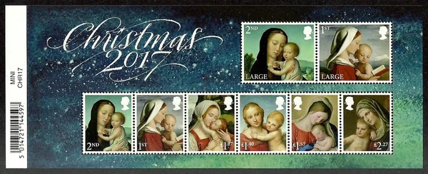 Gr.Britain 2017 Kerstmis christmas blok-m/s postfris/mnh