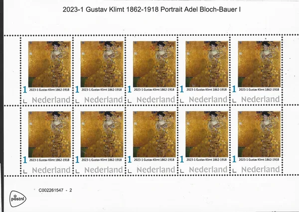 Netherlands 2023-1 Gustav Klimt Adele Bloch-Bauer I sheet MNH
