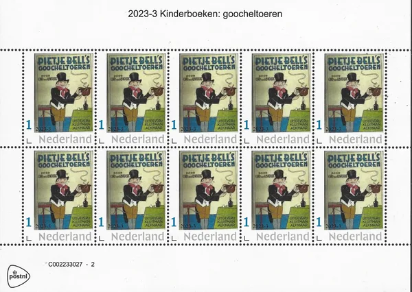 Netherlands 2023-3 Childrenbook - Children books: Pietje Bell's Goocheltoeren sheet MNH