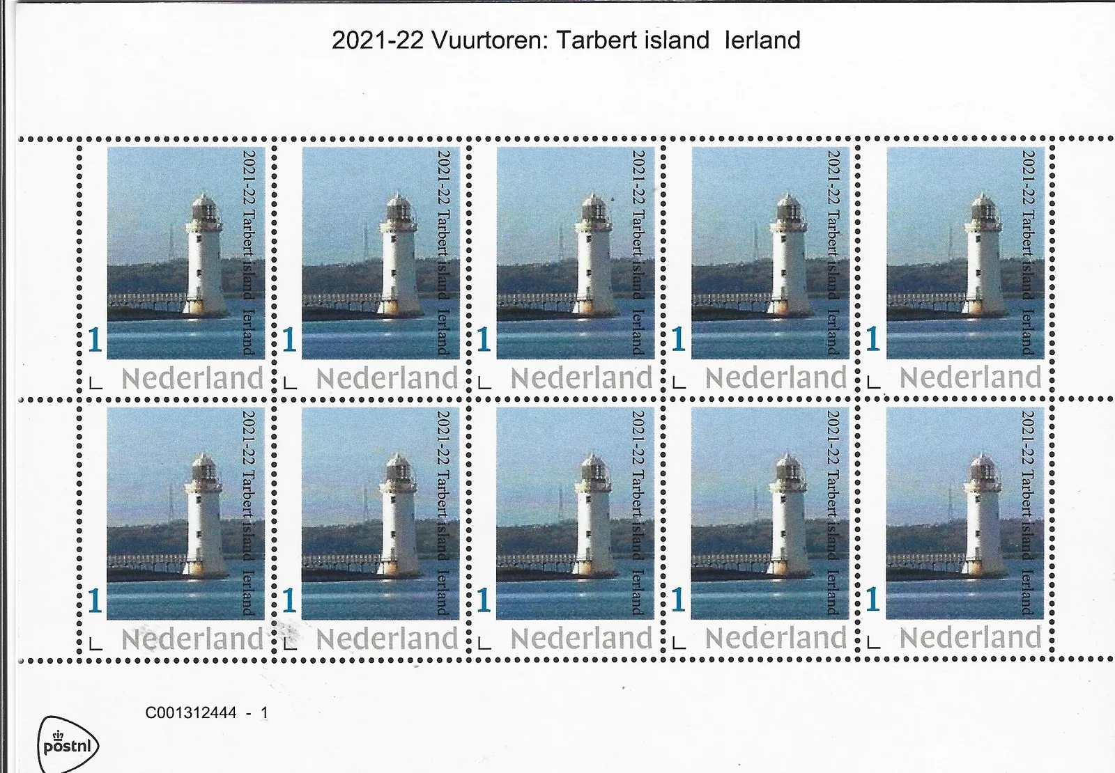 Niederlande 2021-22 Leuchtturm Tarbert Island Irland Bogen postfrisch/mnh
