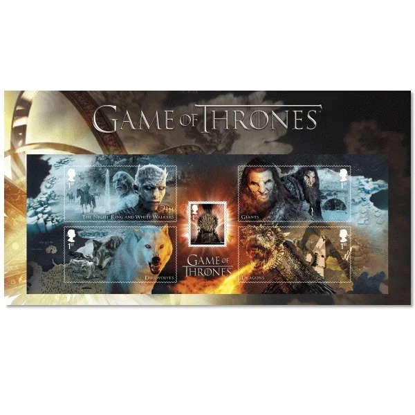 Gr. Britain 2018 Game of Thrones blok-m/s postfris/mnh