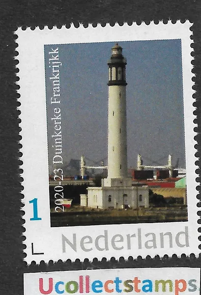 Nederland 2020-23 Vuurtoren-lighthouse Duinkerke Frankrijk postfris-mnh