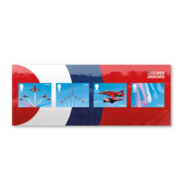 G-B. 2018 100 ans Red Arrows avions postfris/mnh