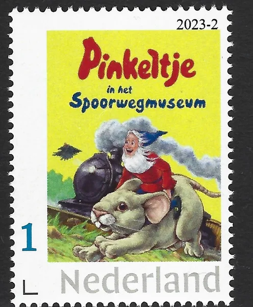 Netherlands 2023-2 Children's Books Pinkeltje in the Railway Museum train MNH