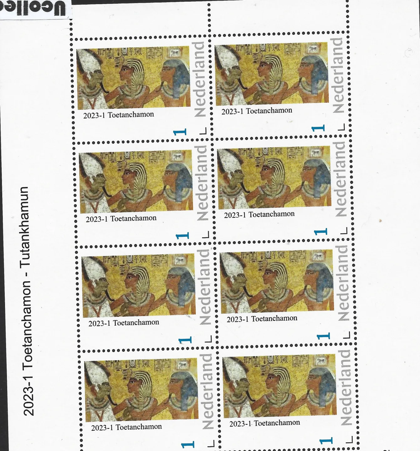 Niederlande 2023-1 Tutanchamun Vel-Sheetlet postfrisch/mnh