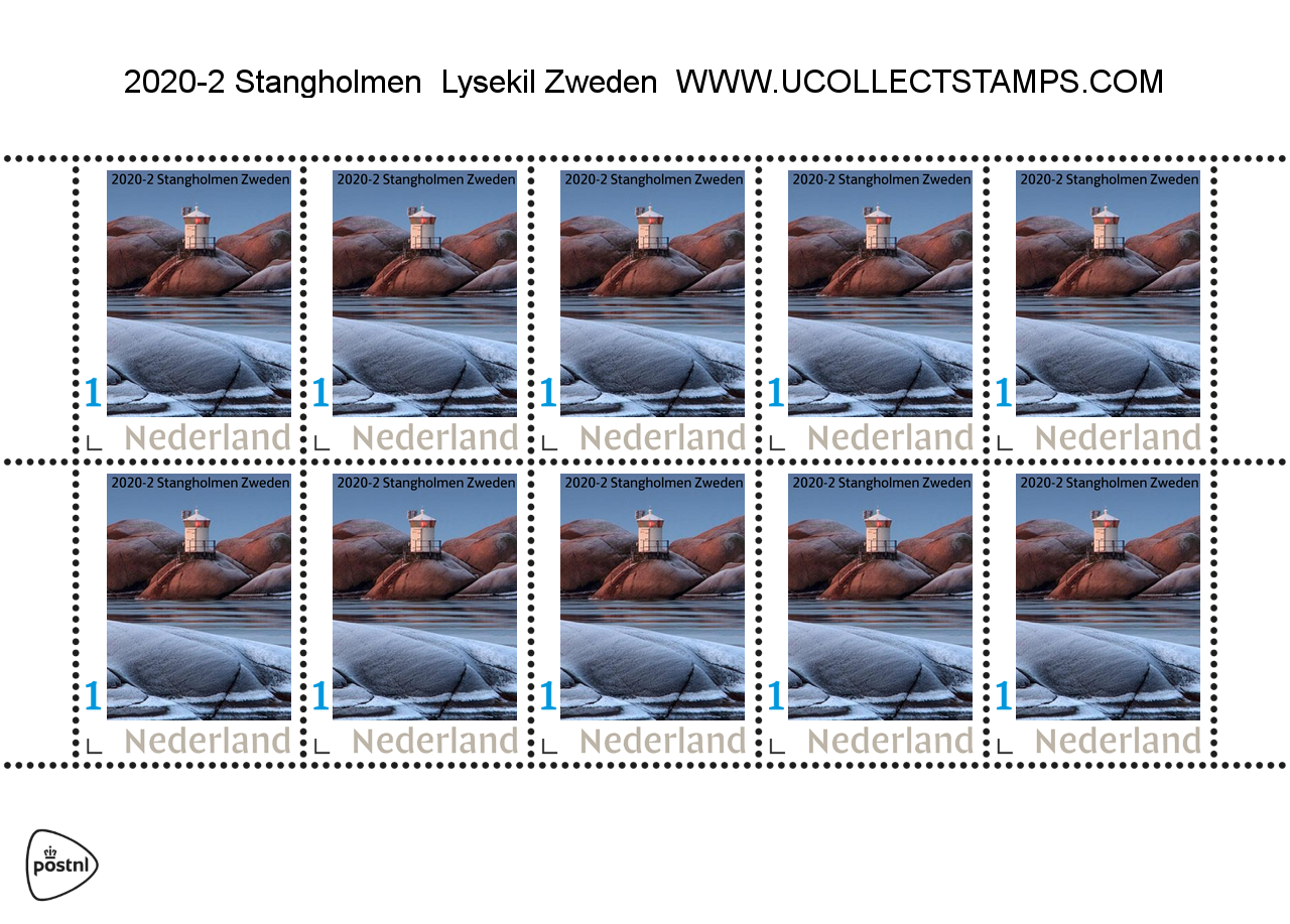 2020-2 Lighthouse Stangholmen Lisekil Sweden sheet-sheetlet MNH
