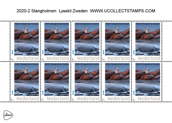 2020-2 Lighthouse Stangholmen Lisekil Sweden sheet-sheetlet MNH