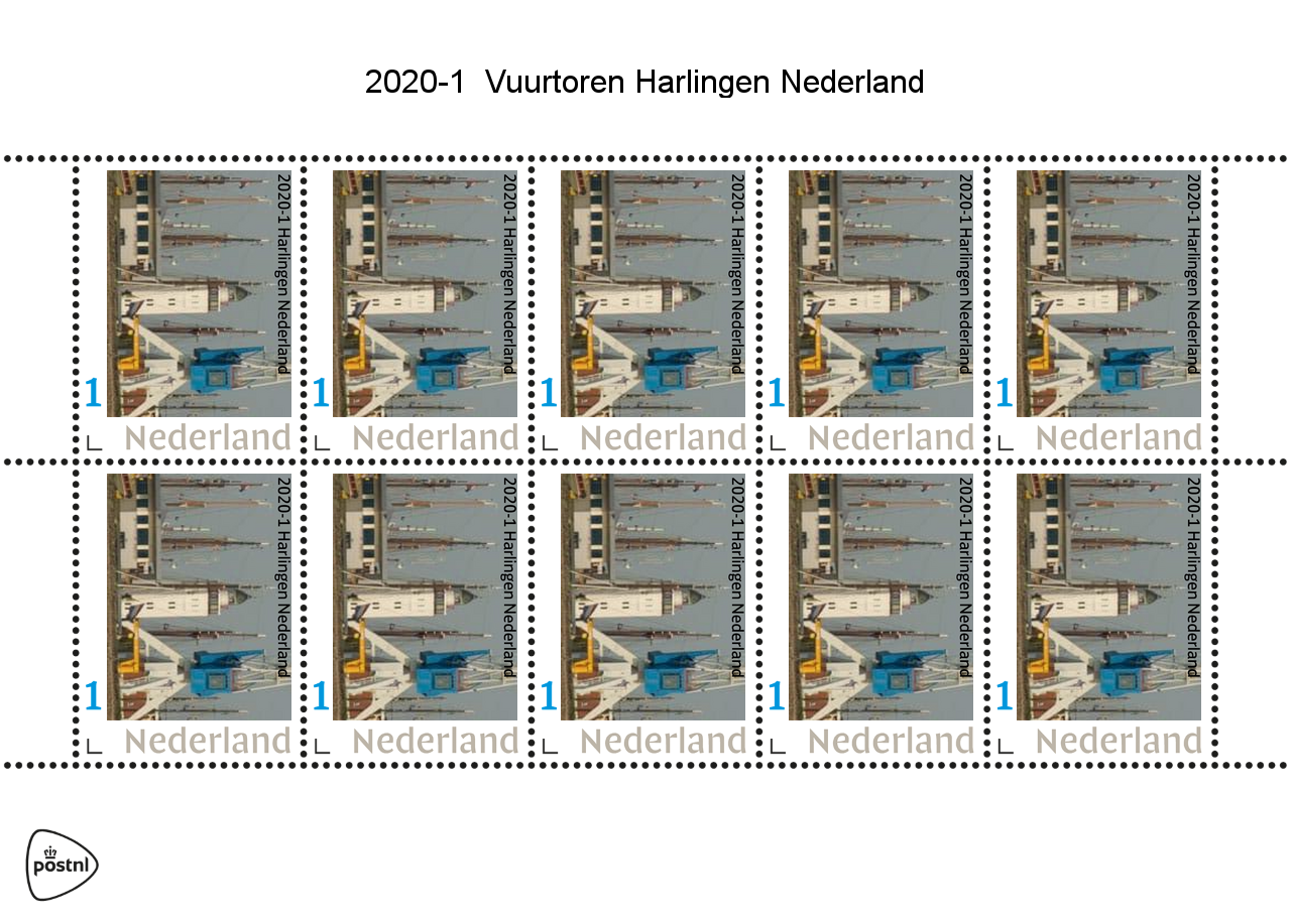 2020-1 Vuurtoren Harlingen Nederland vel-sheetlet postfris/mnh