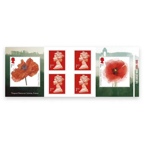 Gr. Britain 2018 Eerste Wereldoorlog WWI postzegelboekje booklet postfris/mnh