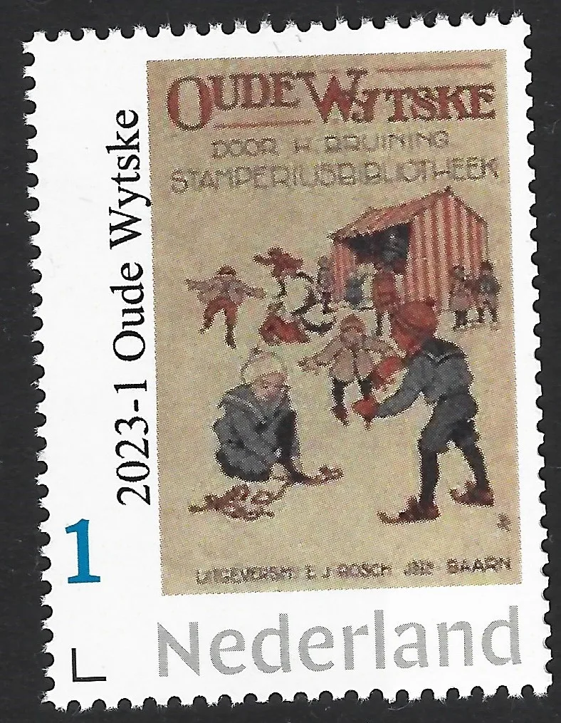 Niederlande 2023-1 Kinderboek: Alte Wytske beim Schlittschuhlaufen postfrisch/ungebraucht