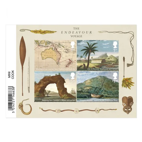 Gr. Britain 2018 Captain Cook block-m/s MNH