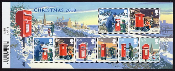 Gr. Britain 2018 Kerstmis blok-m/s postfris/mnh