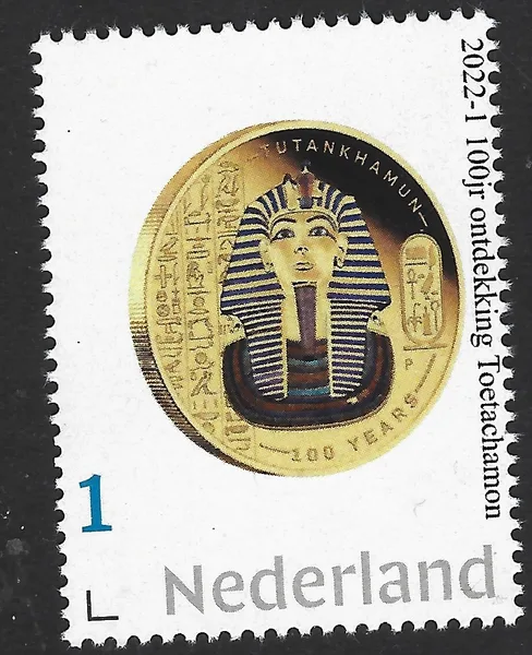 Nederland 2022-100jr Toetanchamon Australië munt op zegel postfris/mnh