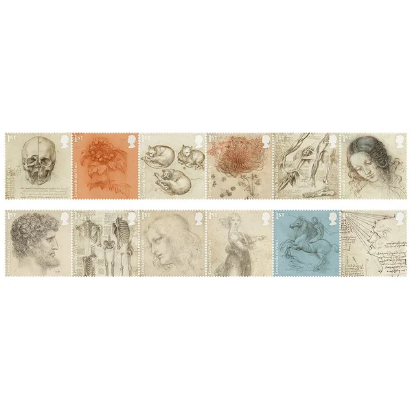 Gr. Britain 2019 Leonardo Da Vinci postfris/mnh