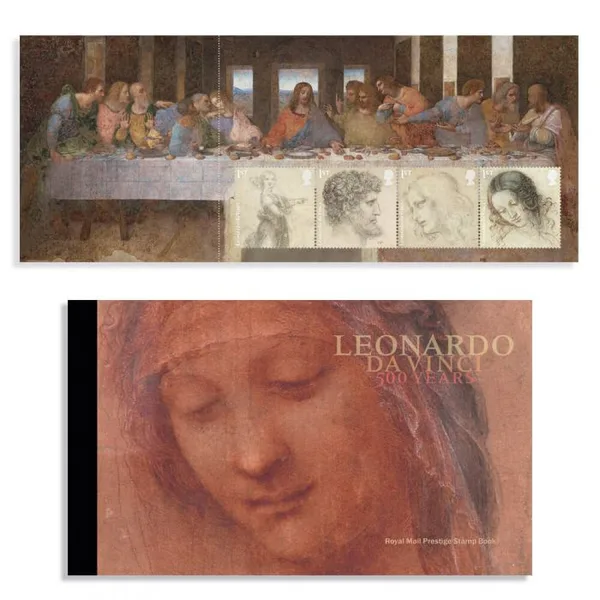 Gr. Britain 2019 Leonardo Da Vinci prestige booklet postfris/mnh