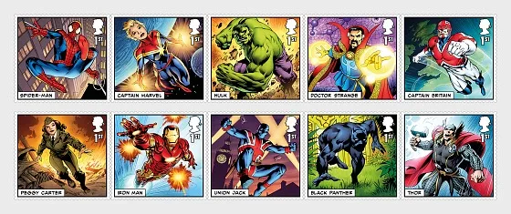 Gr. Britain 2019 Marvel Comics postfris/mnh