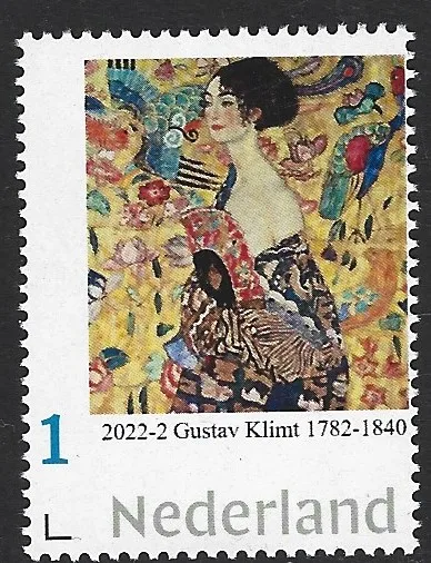 Pays-Bas 2022-2 Gustav Klimt 1782-1840 Dame à l'éventail neuf/mnh