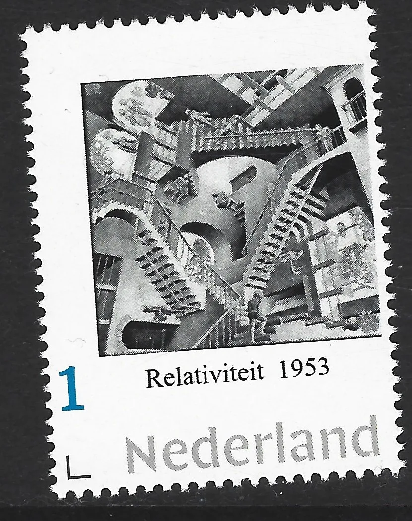 2022-1 Netherlands MC Escher Relativity 1953 MNH