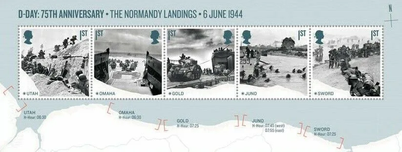 Gr. Britannien 2019 D-Day WWII Block-M/S postfrisch/mnh