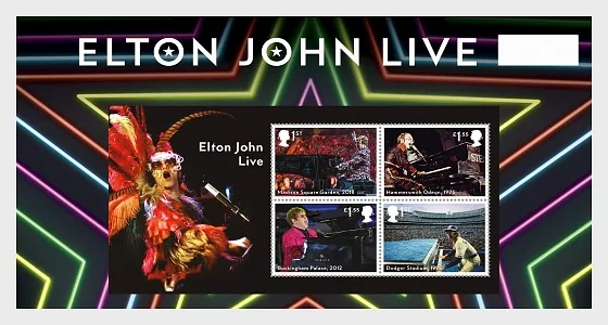 Gr. Britain 2019 Elton John Live blok-m/s postfris/mnh