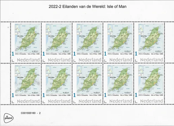 Netherlands 2022-2 Islands of the World: Isle of Man sheet-sheetlet MNH