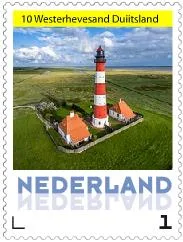 Nederland Ucollect Vuurtoren 2017-11 Westerhevesand Duitsland