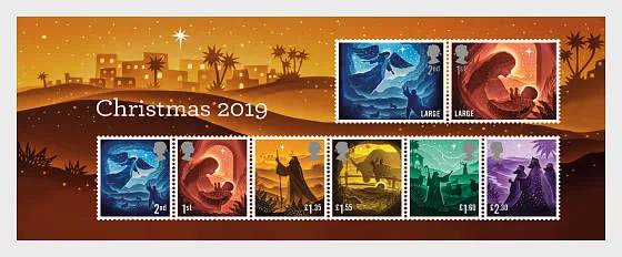 Gr. Britain 2019 Kerstmis Christmas blok-m/s postfris/mnh