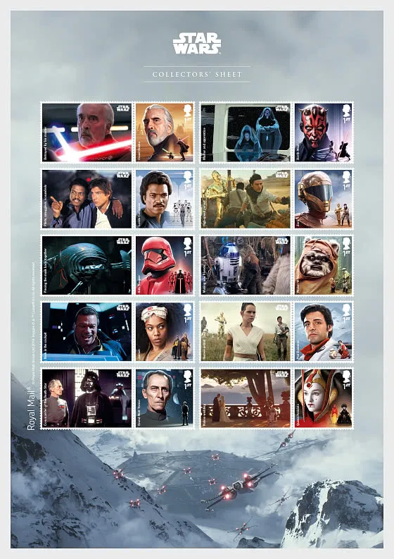 Großbritannien 2019 Starwars II spezial Smilerblatt postfrisch/mnh