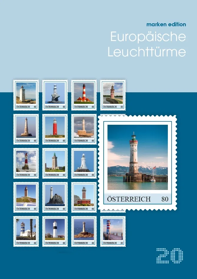 Ooostenrijk Austria 2016 Europese vuurtorens European Lighthouses 20 zegels postfris/mnh